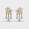 Trio Pear Diamond Drop Earrings