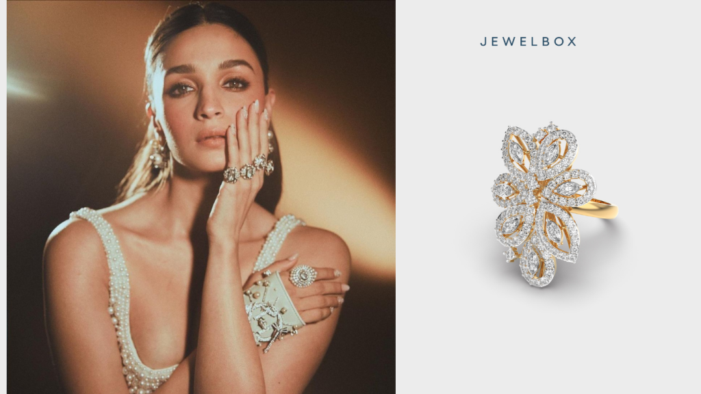 Alia Bhatt’s Elegant Cocktail Ring