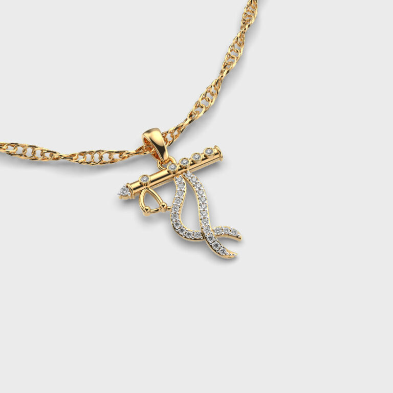 Krishna Flute Pendant: Rakhi gift for brother and sister 