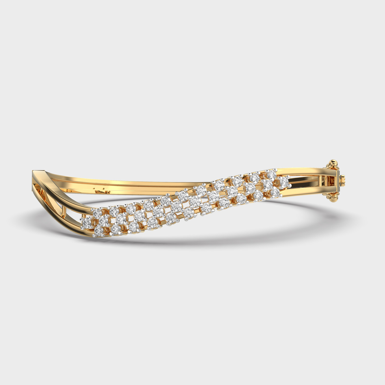 Serenade Wave Glam Diamond Bracelet