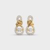 luminous Knots Graceful Diamond Earrings