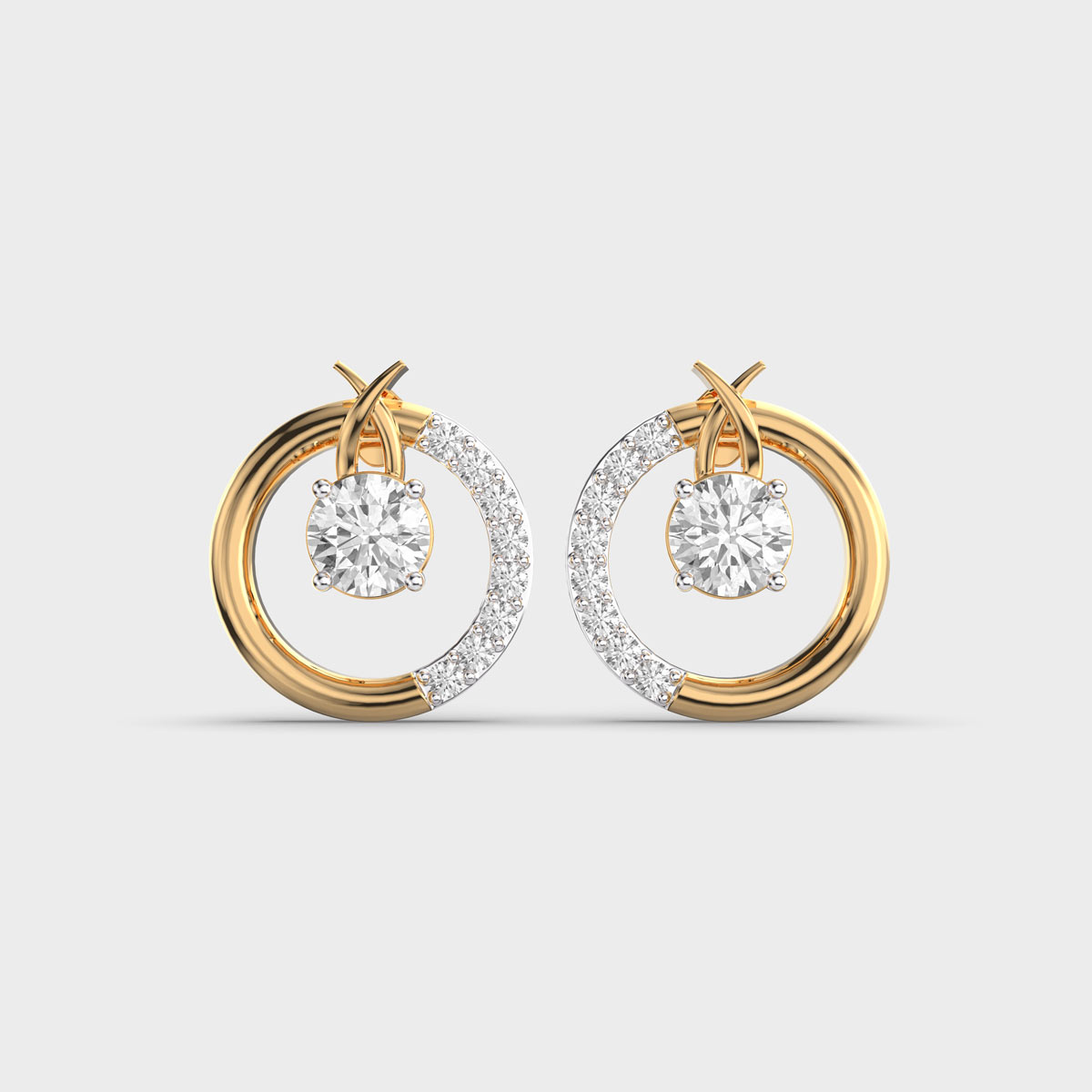 Modish Elegance Diamond Studs