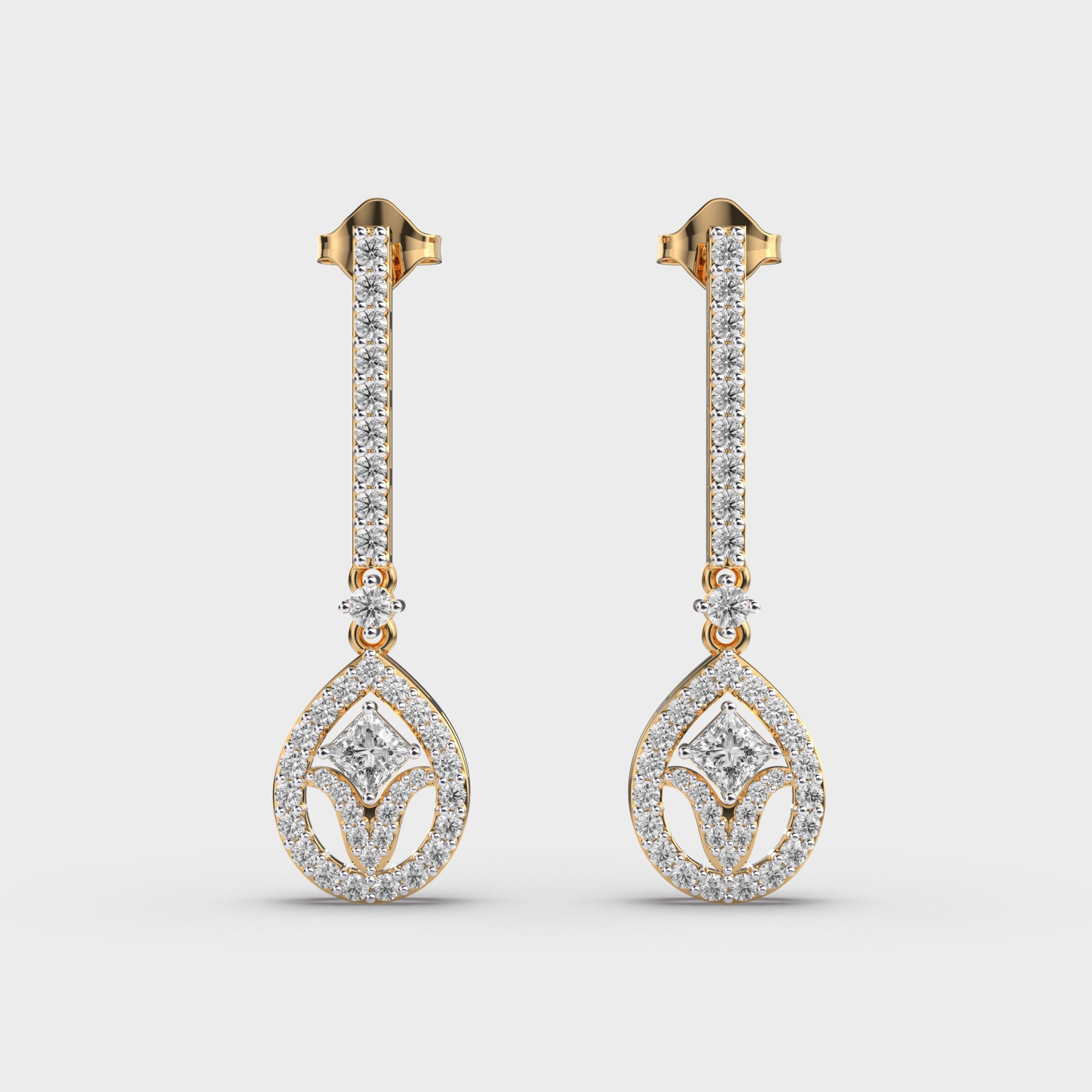 Adventurous Drops Diamond Earrings