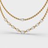 Sleek Is Chic Multi Layered Diamond Necklace