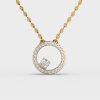 Lustre Loop Diamond Pendant (Without Chain)