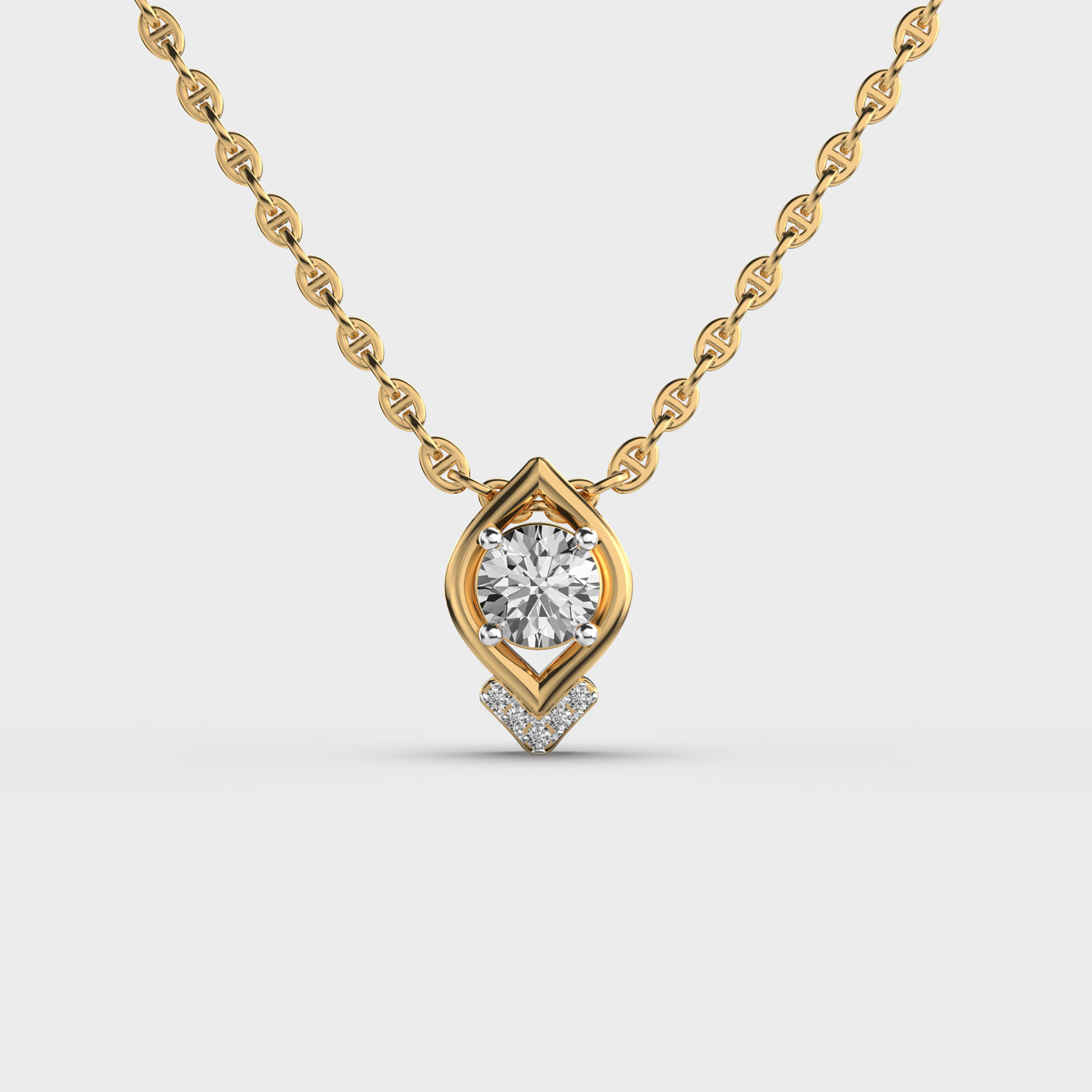 Graceful Twinkle Diamond Pendant