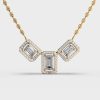 Luminous Quads Diamond Pendant (Without Chain)