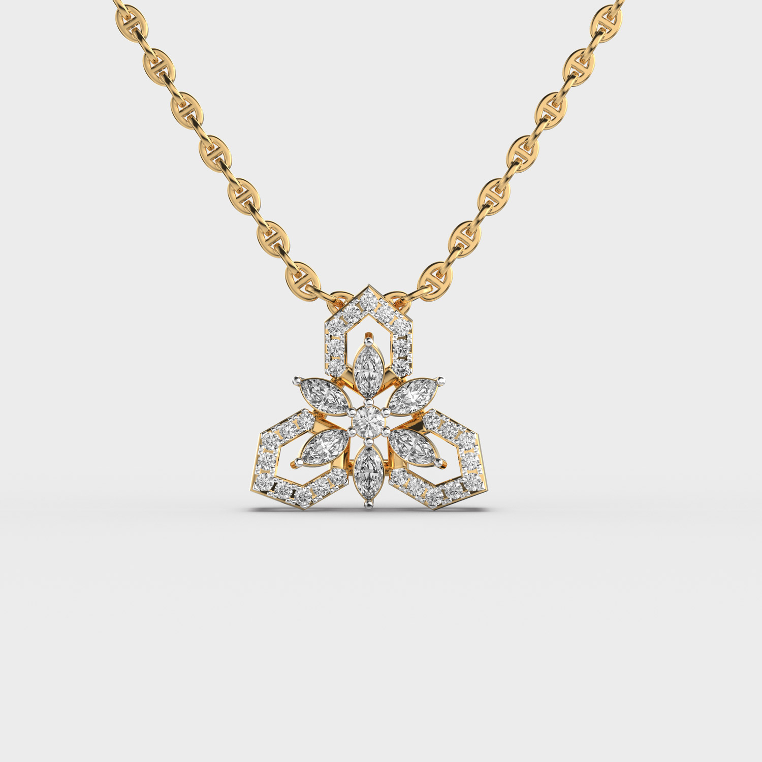 Prosperous Bloom Diamond Pendant