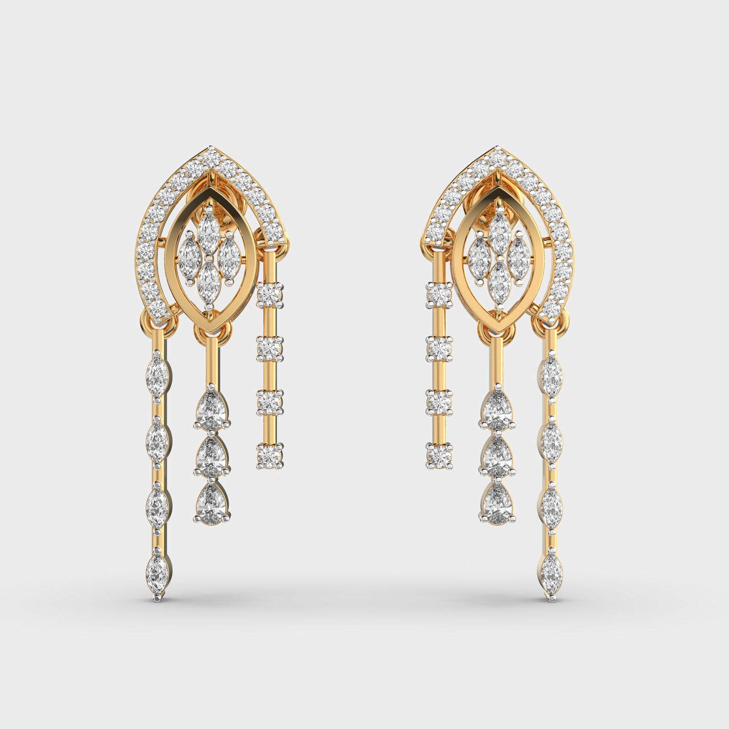 Elegant Diamond Danglers