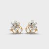 Petite Flora Diamond Earrings Stud