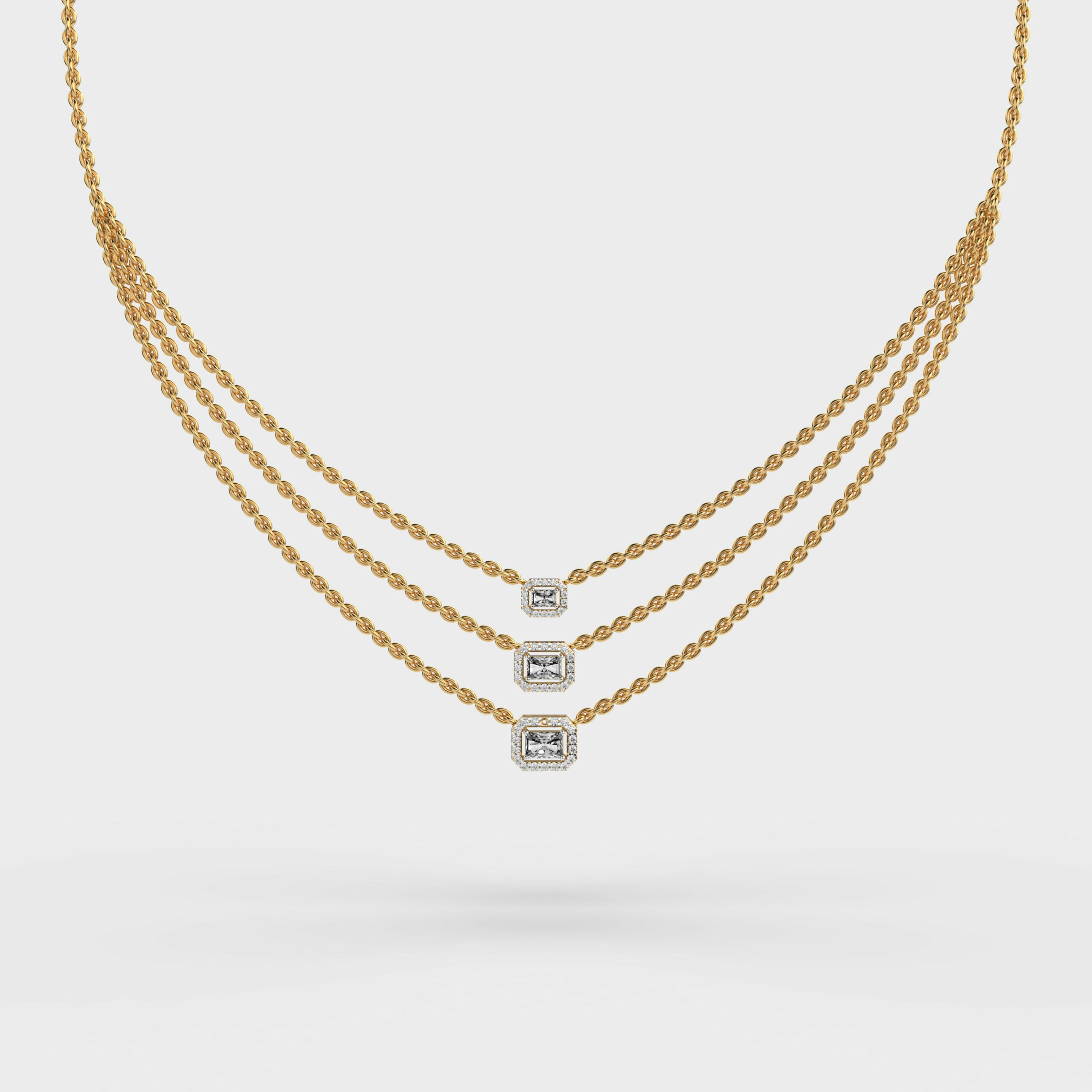 Chic n Sleek Diamond Necklace