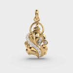 Divine Ganesha Diamond Pendant (Without Chain)