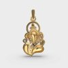 Divine Ganesha Diamond Pendant (Without Chain)