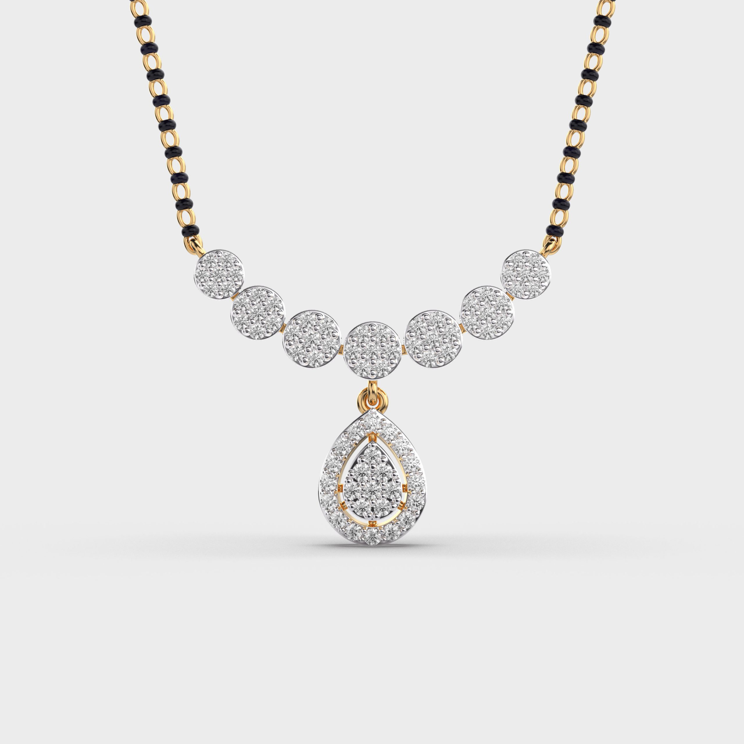 Elegant Diamond Mangalsutra Pendant