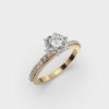 1 Carat Solitaire in Diamond Band
