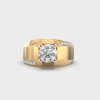 Minimal Brilliance Men's Diamond Band Ring