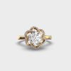 Flawless Flower Solitaire Diamond Ring
